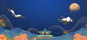 简约重阳节创意背景