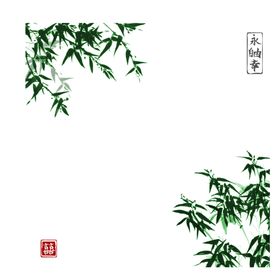 水墨竹子中国风素材中国风高清背景