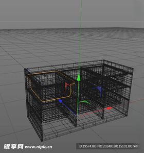 C4D模型铁架子