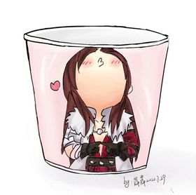 卡通长发女孩