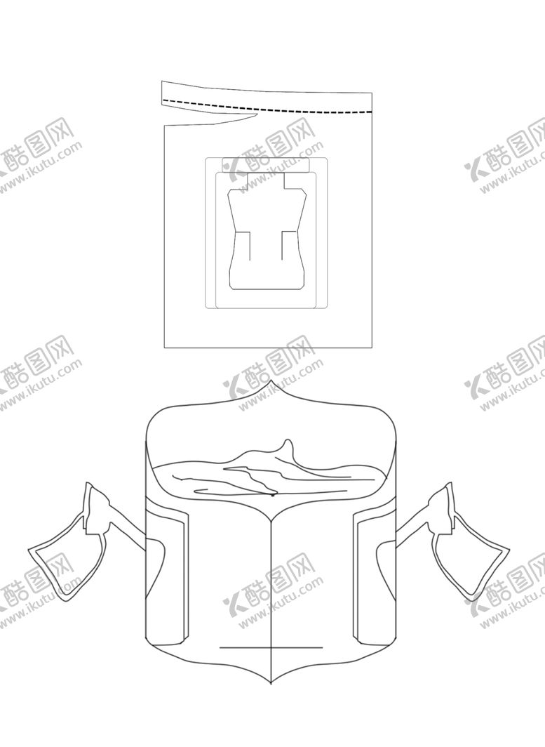 编号：15870309240632473570【酷图网】源文件下载-挂耳包装手绘