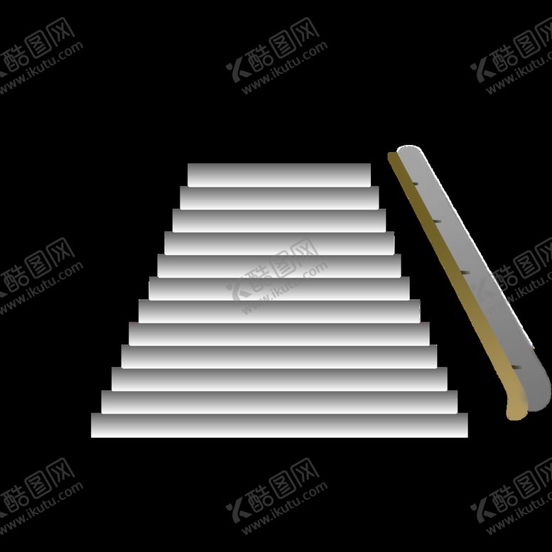 编号：93814509171406382563【酷图网】源文件下载-白色空楼梯矢量脚步为业务进展，
