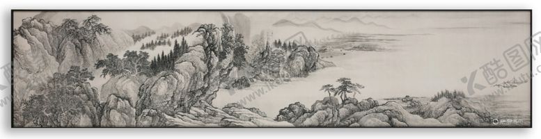 编号：33814211021633267332【酷图网】源文件下载-工笔画山川河流