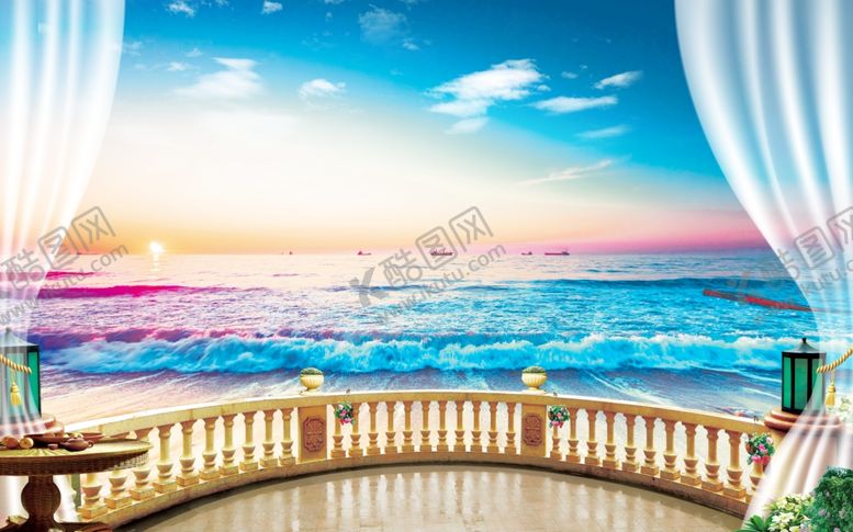 编号：10032509280632129198【酷图网】源文件下载-风景背景墙