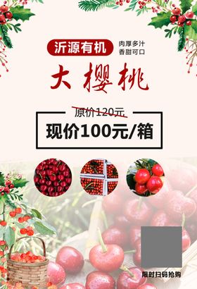 樱桃促销海报