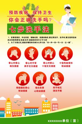 幼儿洗手七步图片