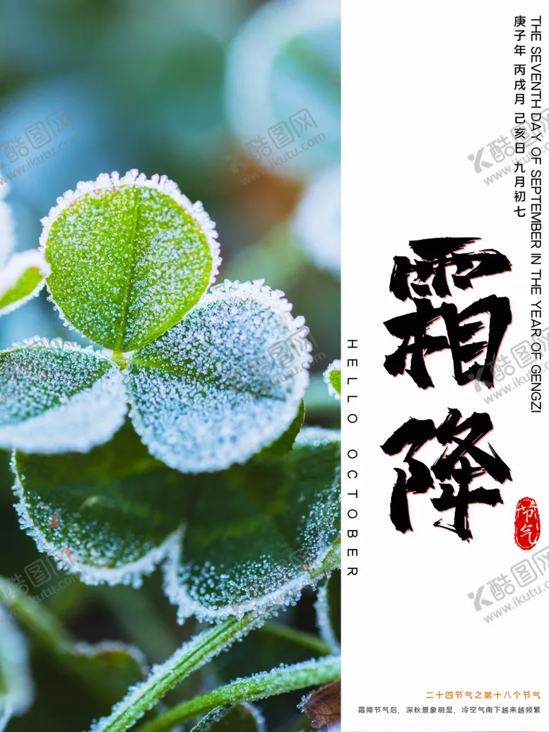 编号：60094804062034216799【酷图网】源文件下载-霜降