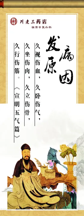中草药海报素材中医文化
