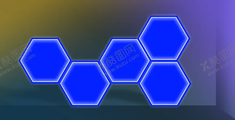 编号：19056604062212181415【酷图网】源文件下载-蓝色蜂窝