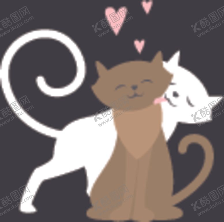 编号：68296209191106569578【酷图网】源文件下载-情侣猫咪