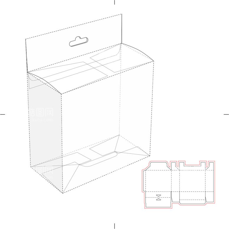 编号：45896209290703588503【酷图网】源文件下载-包装盒刀版图 