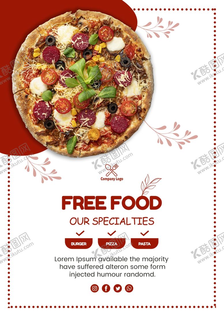 编号：94768509151751237994【酷图网】源文件下载-披萨海报