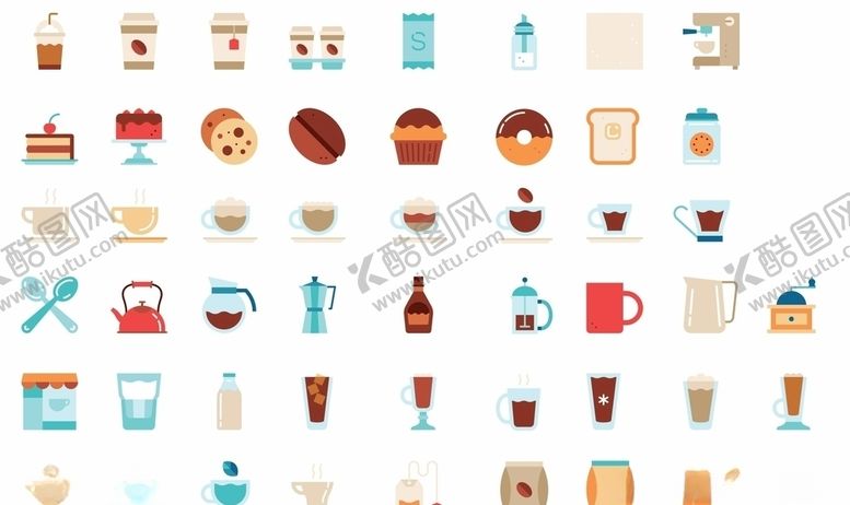 编号：27438709261949493869【酷图网】源文件下载-咖啡饮品图标