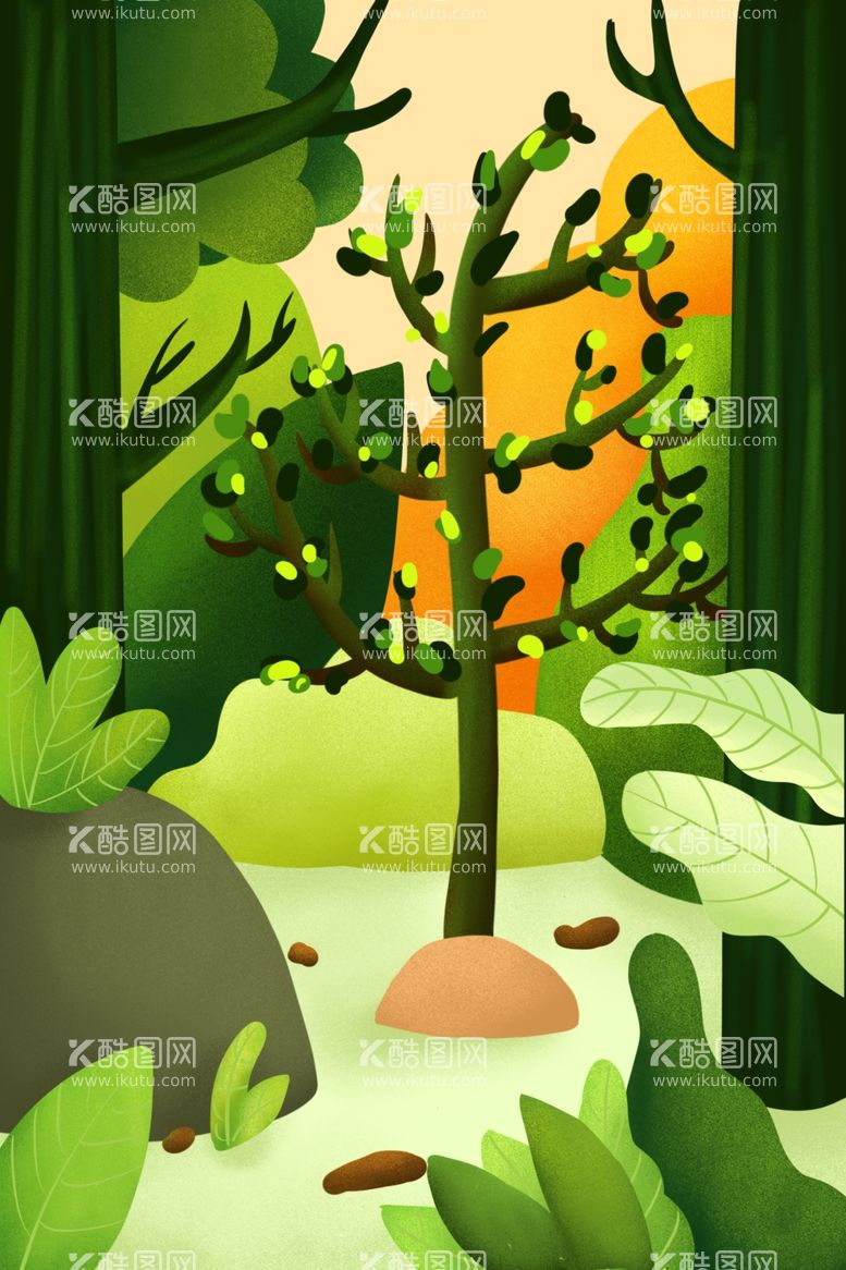 编号：99189802070934476930【酷图网】源文件下载-植树节插画