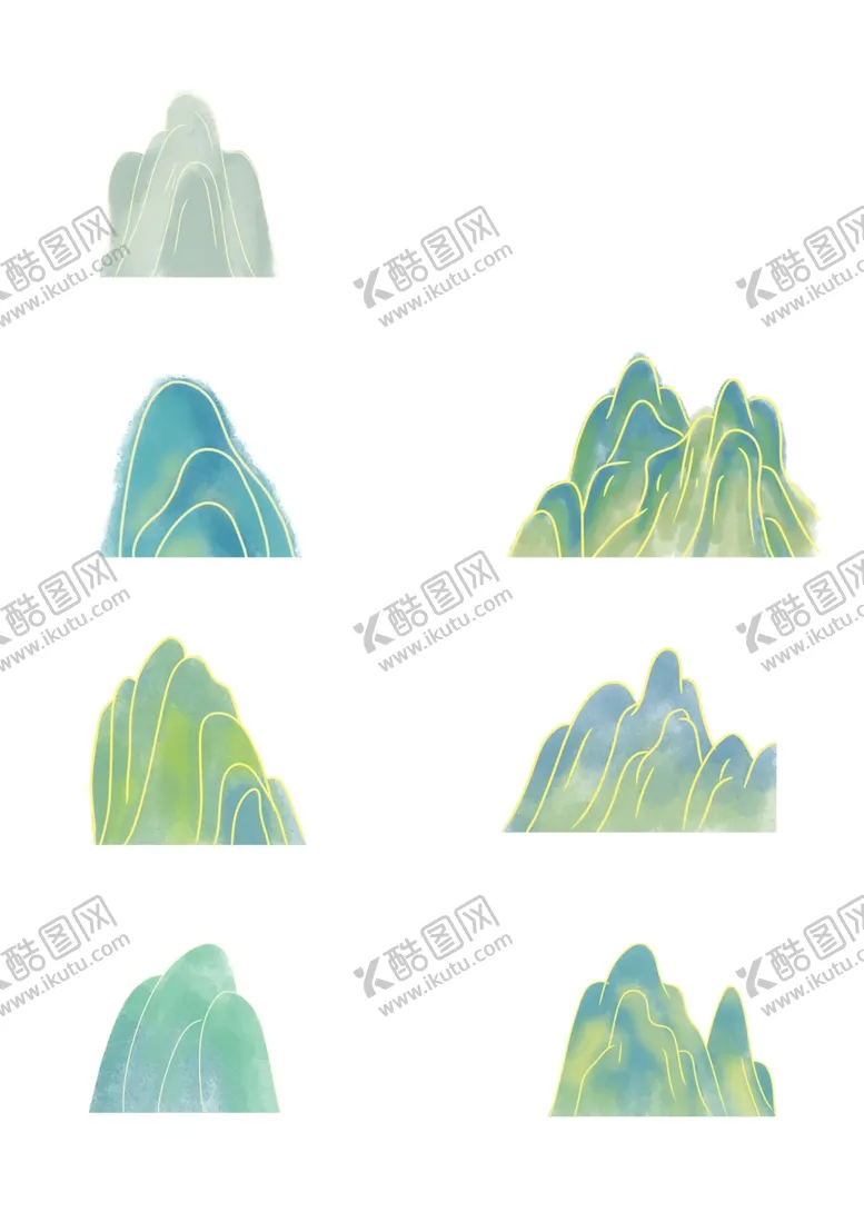 编号：59258602011725048409【酷图网】源文件下载-水墨风山