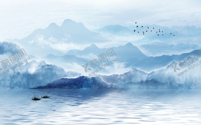 编号：42949505061535274341【酷图网】源文件下载-新中式山水背景