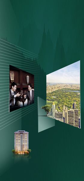地产价值点微信展板公园