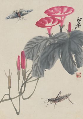 齐白石国画中式山水新中式装饰中风