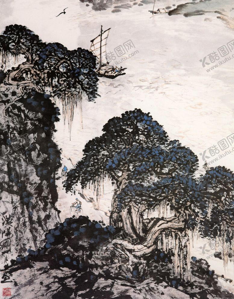 编号：62149301251438277261【酷图网】源文件下载-水乡帆影