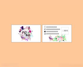 花鸟主题名片设计