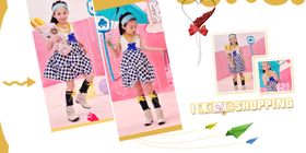 喜欢购物儿童通用相册PSD模板
