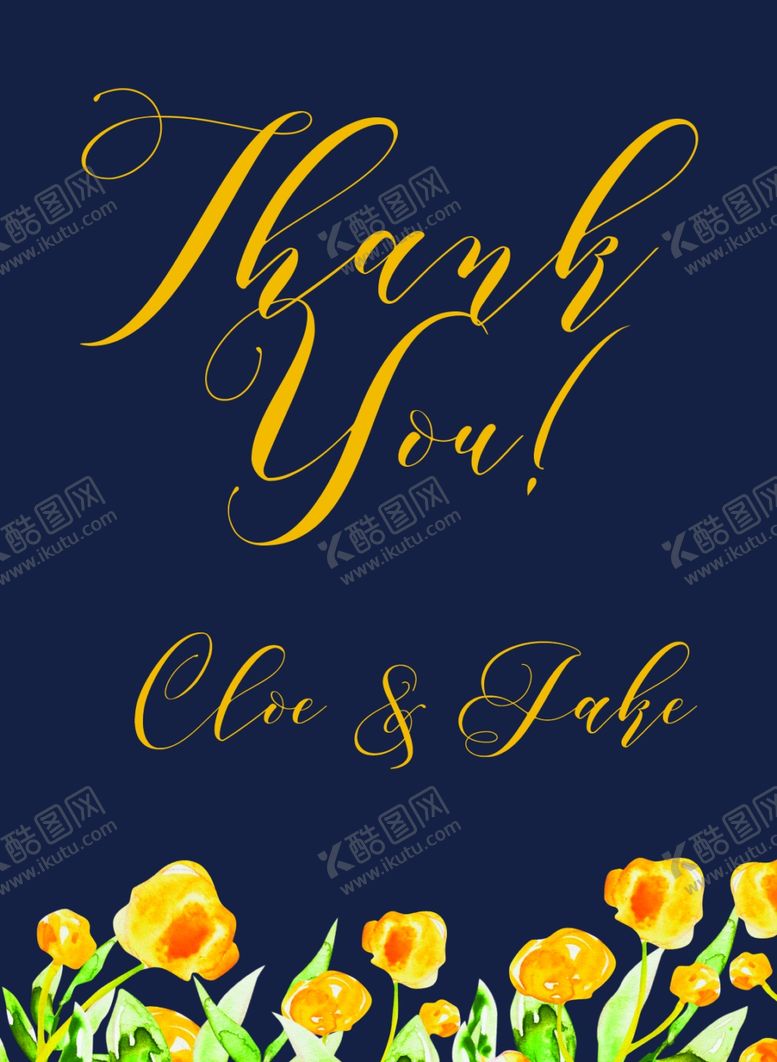 编号：51361010190812438500【酷图网】源文件下载-小清新水彩邀请函设计