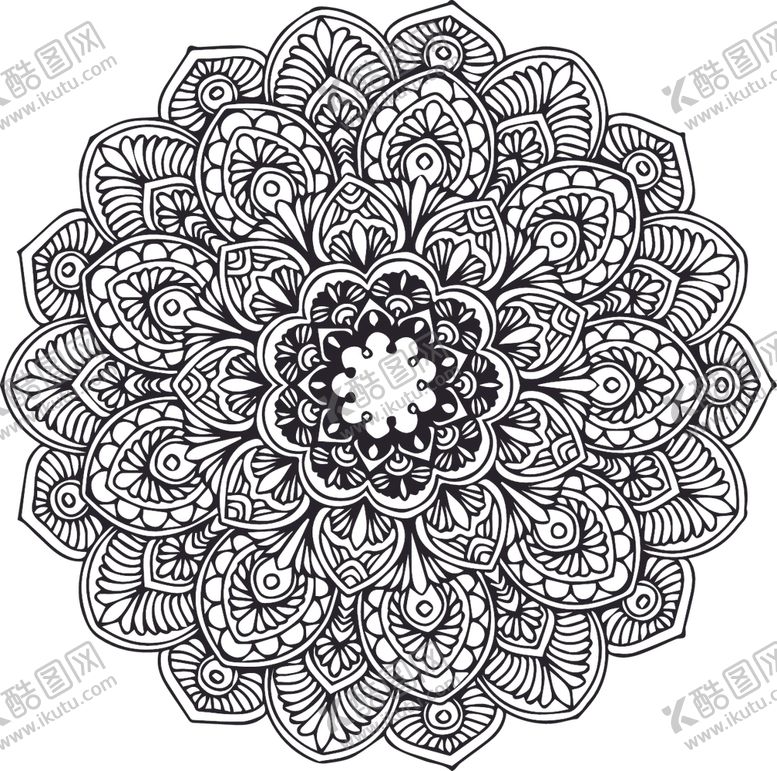 编号：99731109181401559339【酷图网】源文件下载-曼陀罗花纹