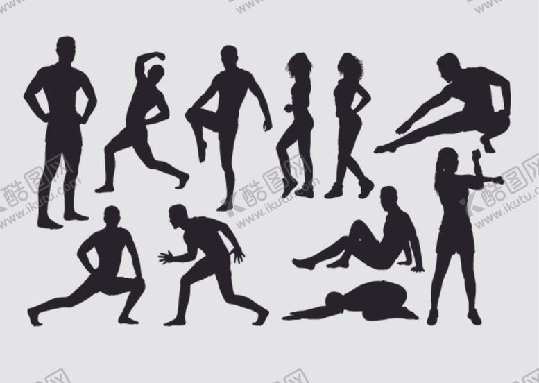 编号：98992110300630458761【酷图网】源文件下载-运动剪影