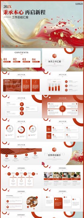 工作总结汇报竞聘述职求职PPT模版