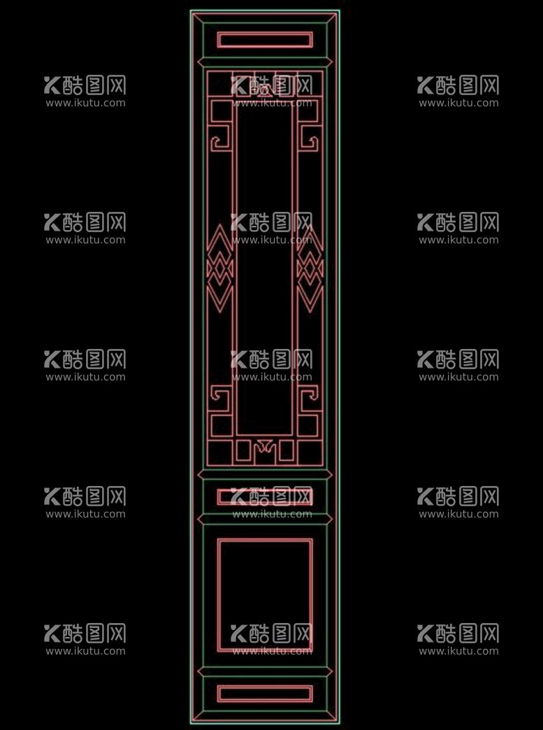 编号：55409011241248522523【酷图网】源文件下载-中式门窗镂空设计图案