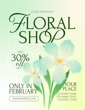 花卉店二月折扣优惠活动