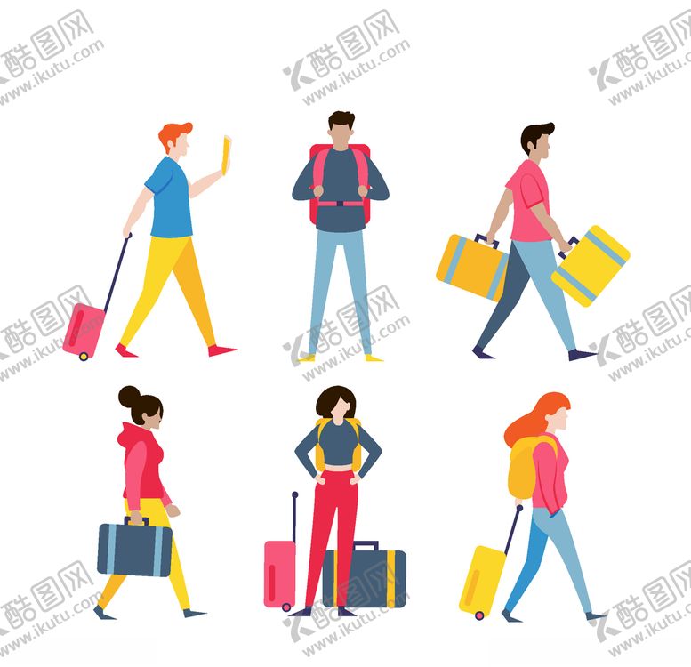 编号：69609505121641458833【酷图网】源文件下载-旅客游客