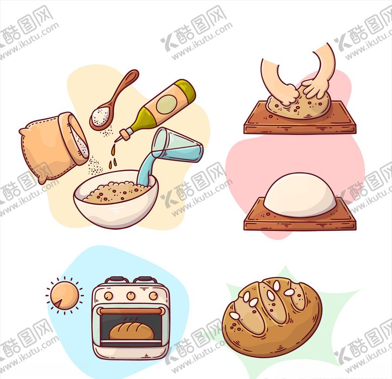 编号：10054406242340253356【酷图网】源文件下载-矢量厨房蔬菜食品素材