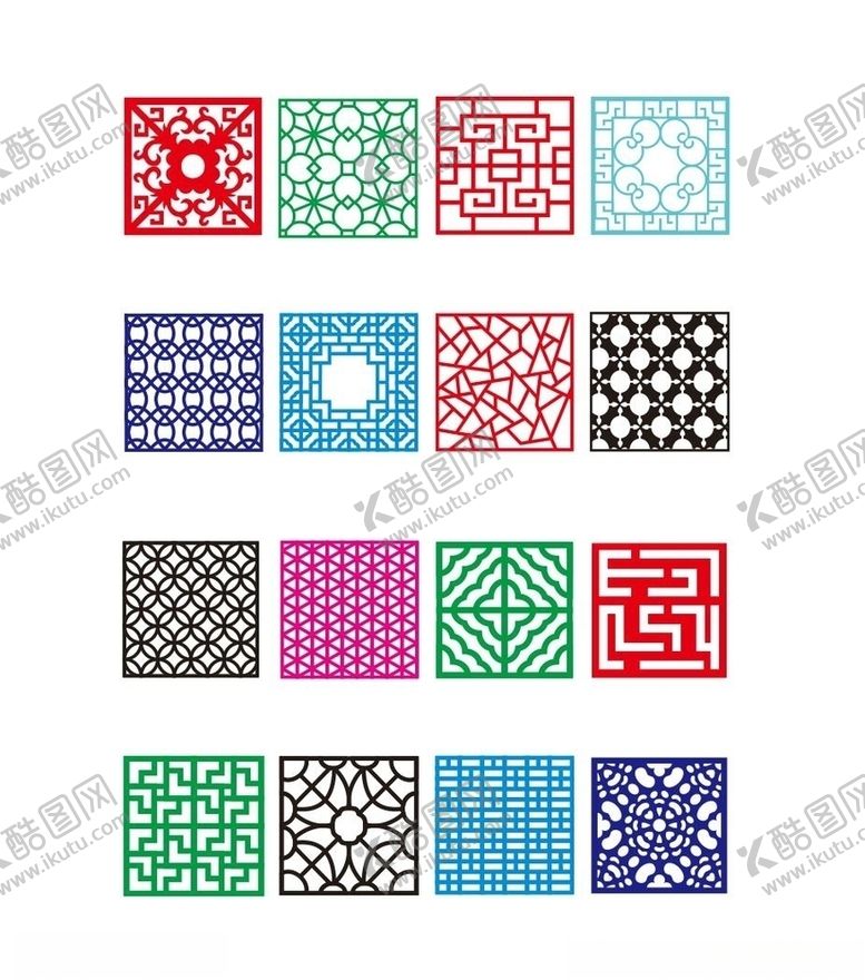 编号：76219109241833244013【酷图网】源文件下载-花窗素材