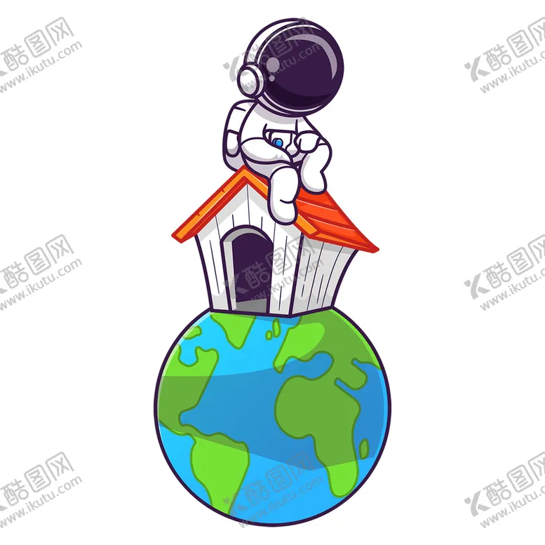 编号：22903710290050273000【酷图网】源文件下载-卡通宇航员