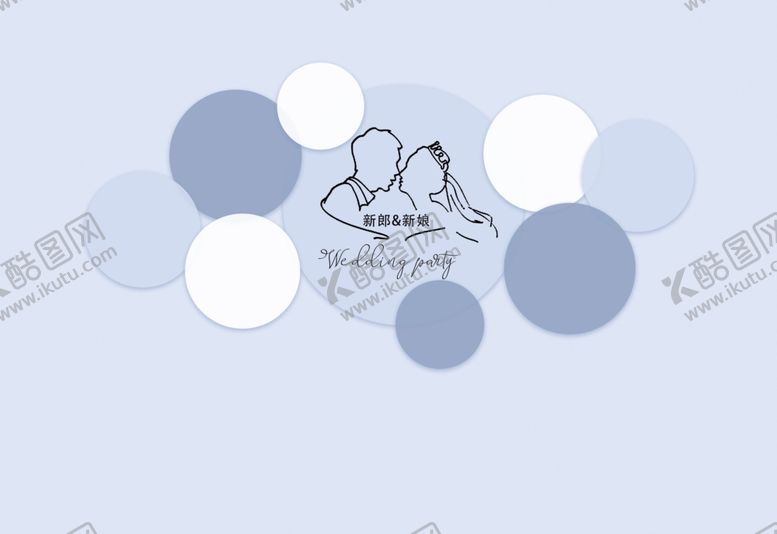 编号：69073205092122393671【酷图网】源文件下载-泰式婚礼蓝色婚礼灰蓝色婚礼