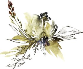 彩绘植物边框