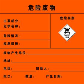 编号：57438909260638277419【酷图网】源文件下载-危险废物标识