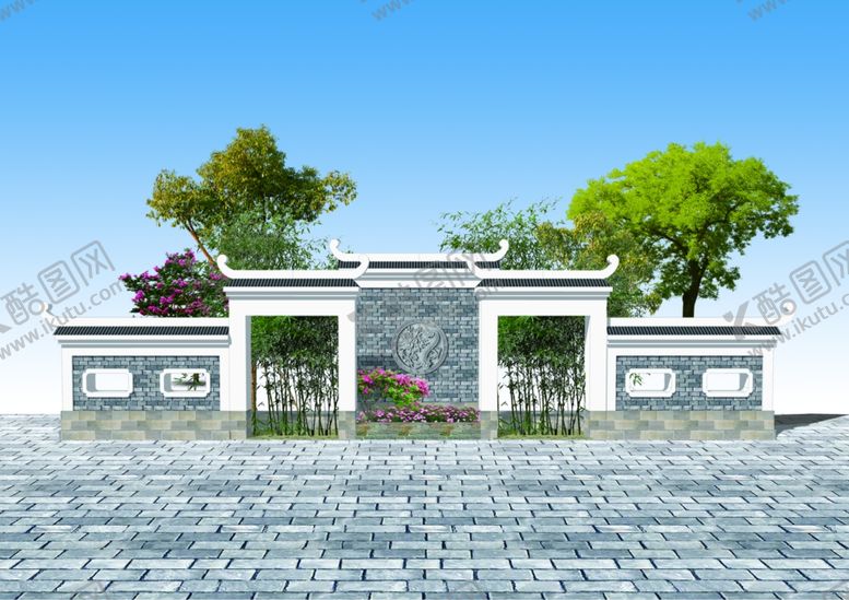 编号：47792709150447193903【酷图网】源文件下载-中式影壁墙