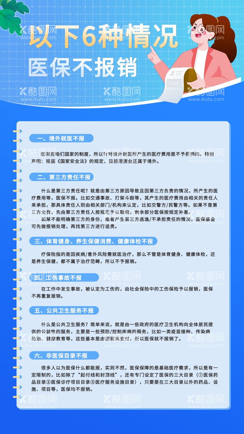 编号：58369112191910359430【酷图网】源文件下载-6种情况医保不报销