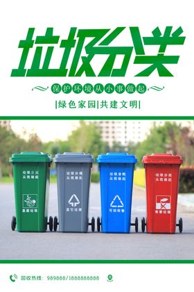 垃圾分类活动展板回收