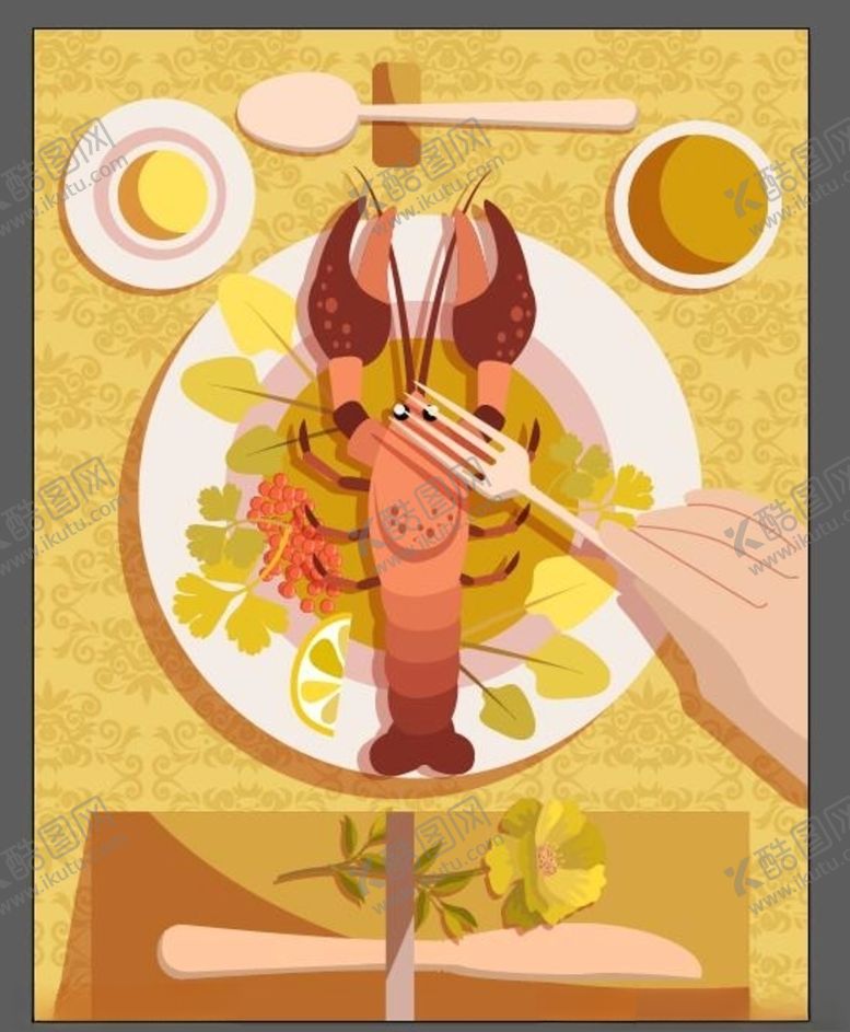 编号：88356510012118147486【酷图网】源文件下载-海鲜海报