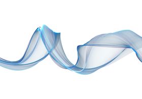 手绘抽象彩色烟雾线条