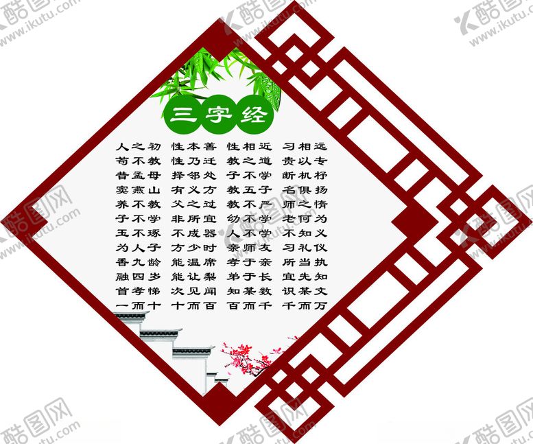 编号：14993101140820151581【酷图网】源文件下载-三字经