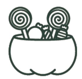 糖果南瓜头可爱蝙蝠魔法帽