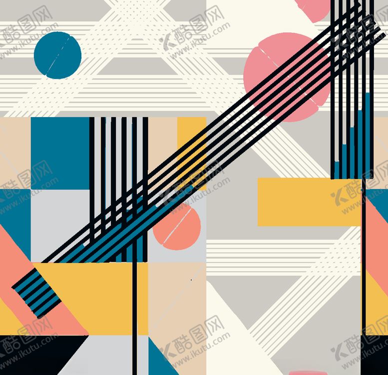 编号：69242110030829214673【酷图网】源文件下载-抽象几何数码印花