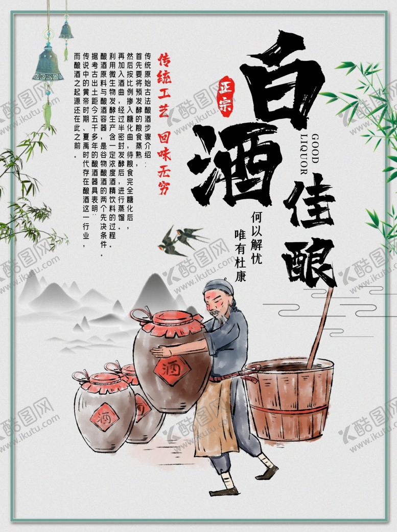 编号：54743105022105399020【酷图网】源文件下载-中国风白酒佳酿宣传海报