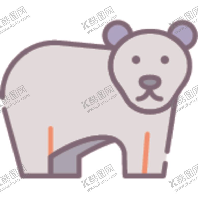编号：26254406180515151863【酷图网】源文件下载-简笔动物矢量插画