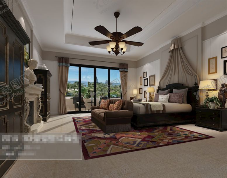 编号：29888111011140441502【酷图网】源文件下载-卧室效果图