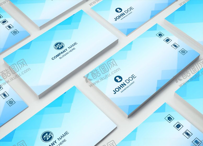 编号：92880609231521157994【酷图网】源文件下载-矢量名片模板